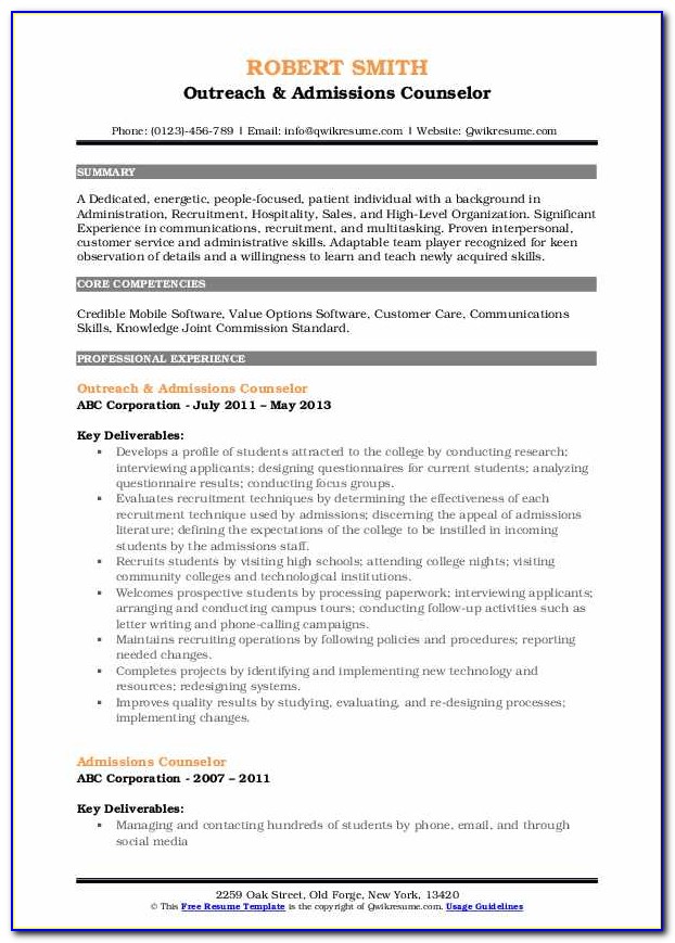 Resume Format For Part Time Jobs In Australia