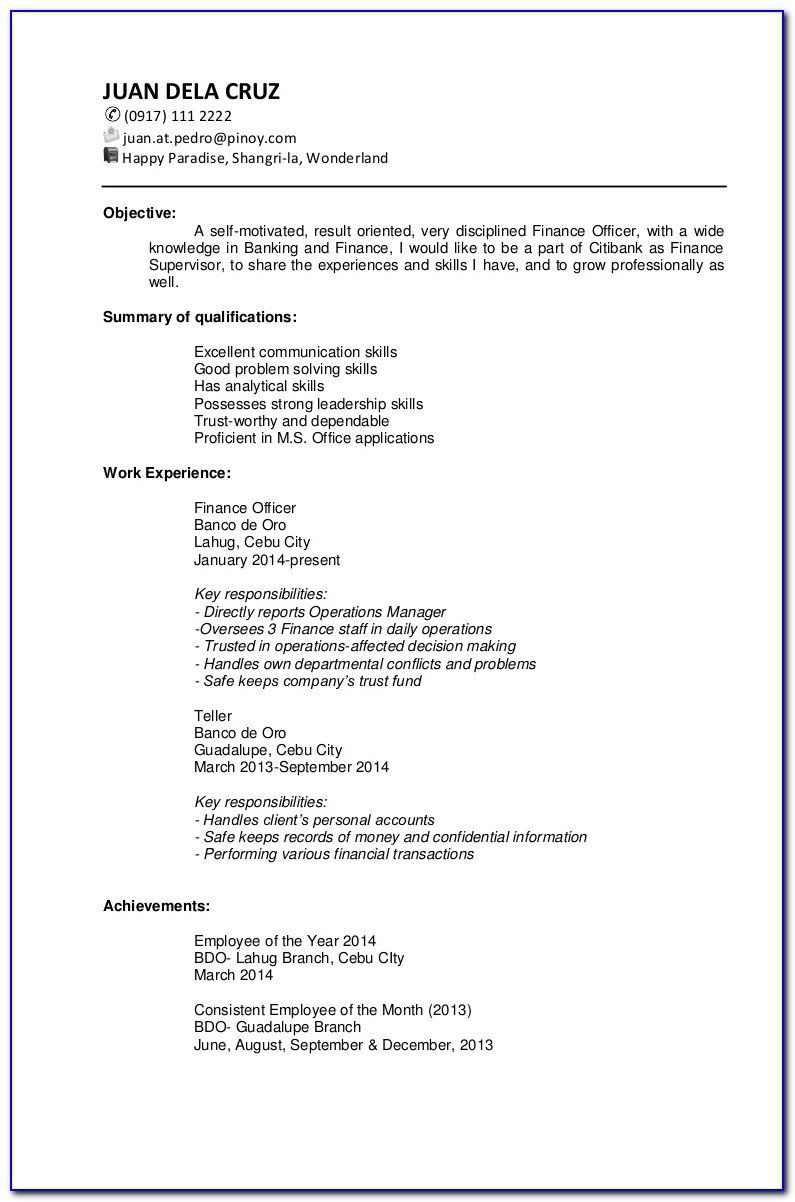 Resume Sales Representative Job Description