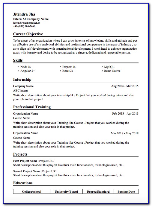 Resume Samples For Executive Assistant