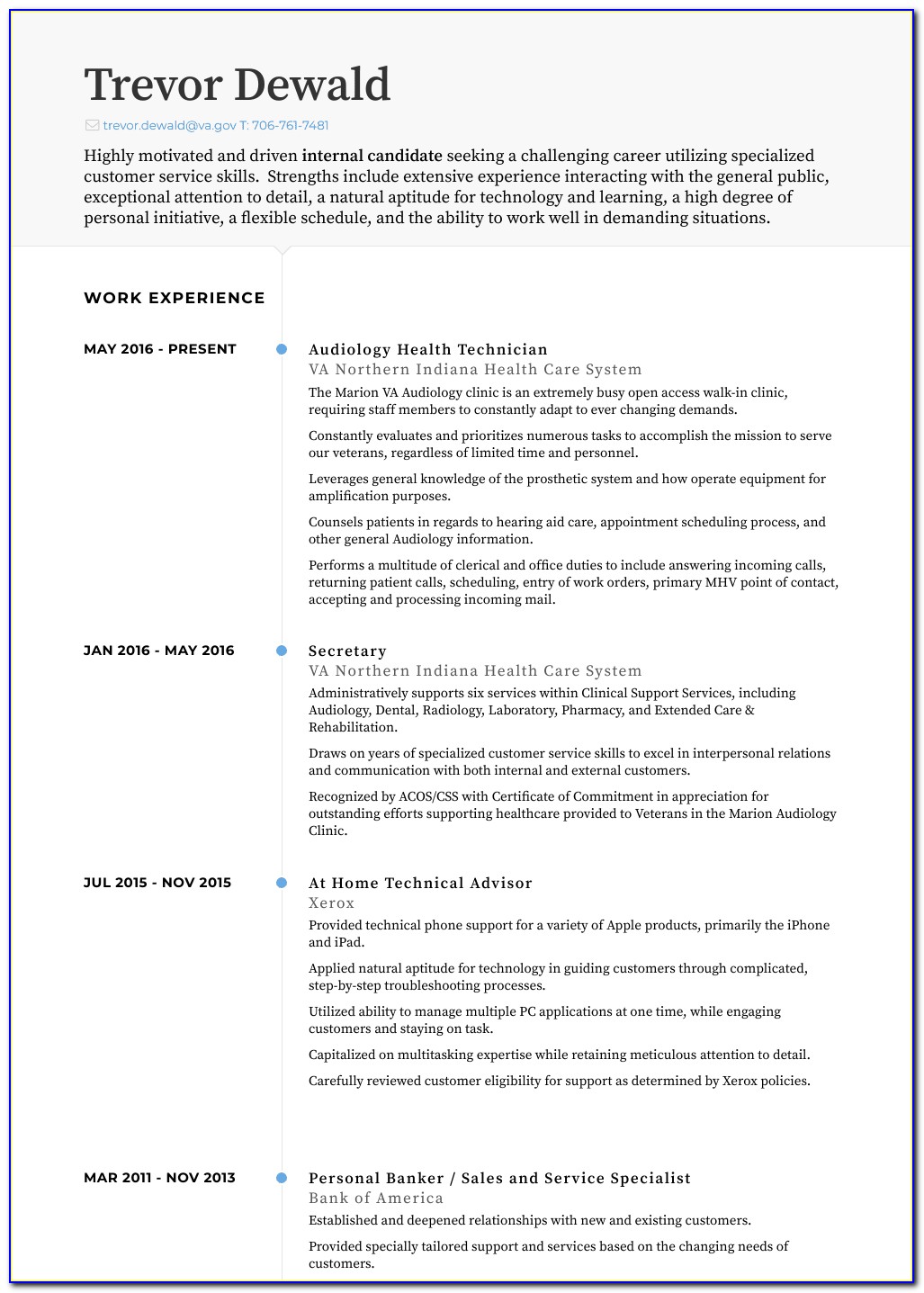 Sample Resume For Certified Nursing Assistant
