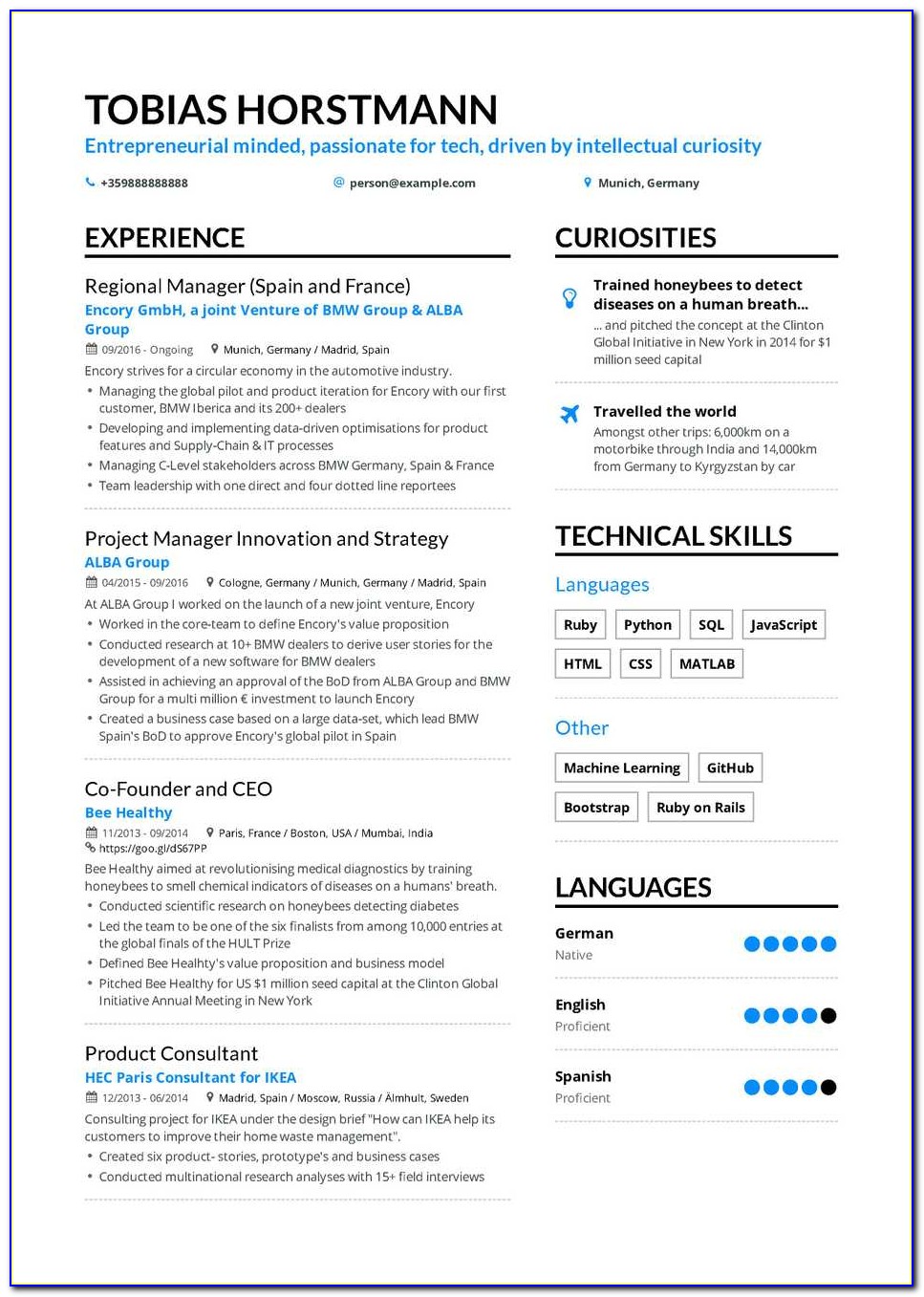 Sample Resume For Junior Project Manager