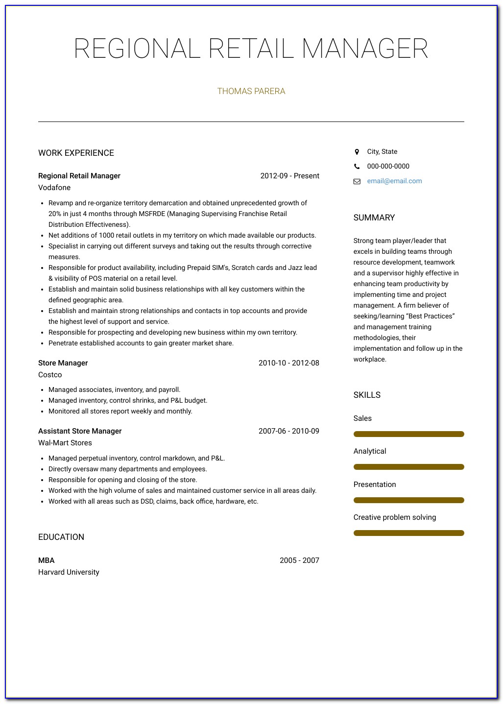 Sample Resumes For Trades Jobs