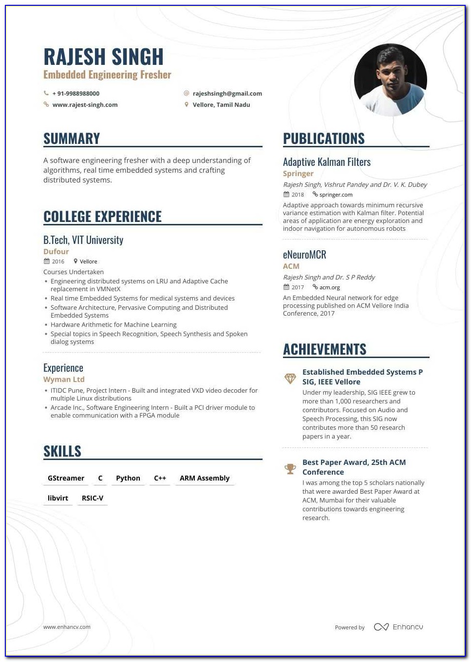 A Good Resume Format