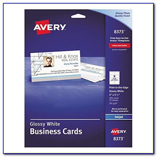 Avery Business Card Paper Colors