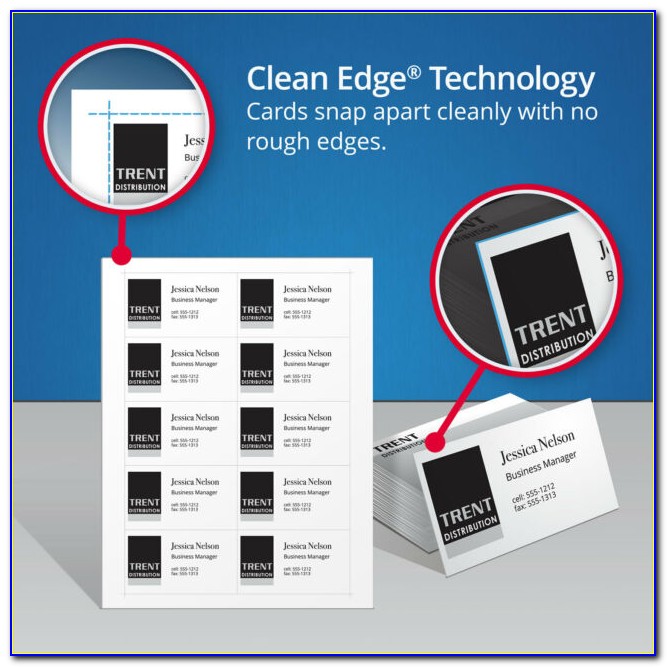 Avery Clean Edge Business Cards 28877