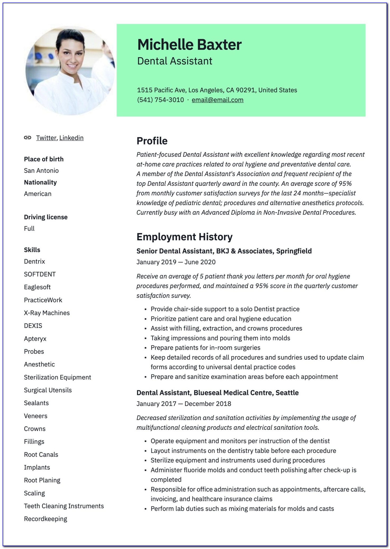 Best Resume Format Sample