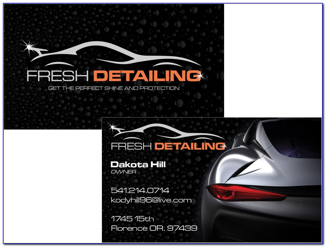 Car Detailing Business Cards