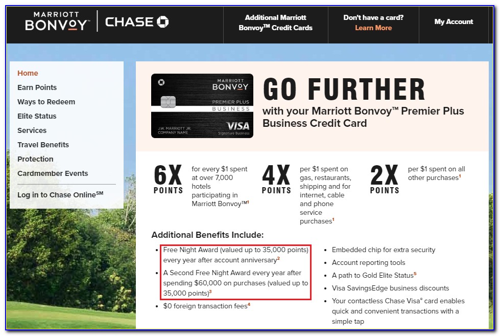 Chase Marriott Business Card Login