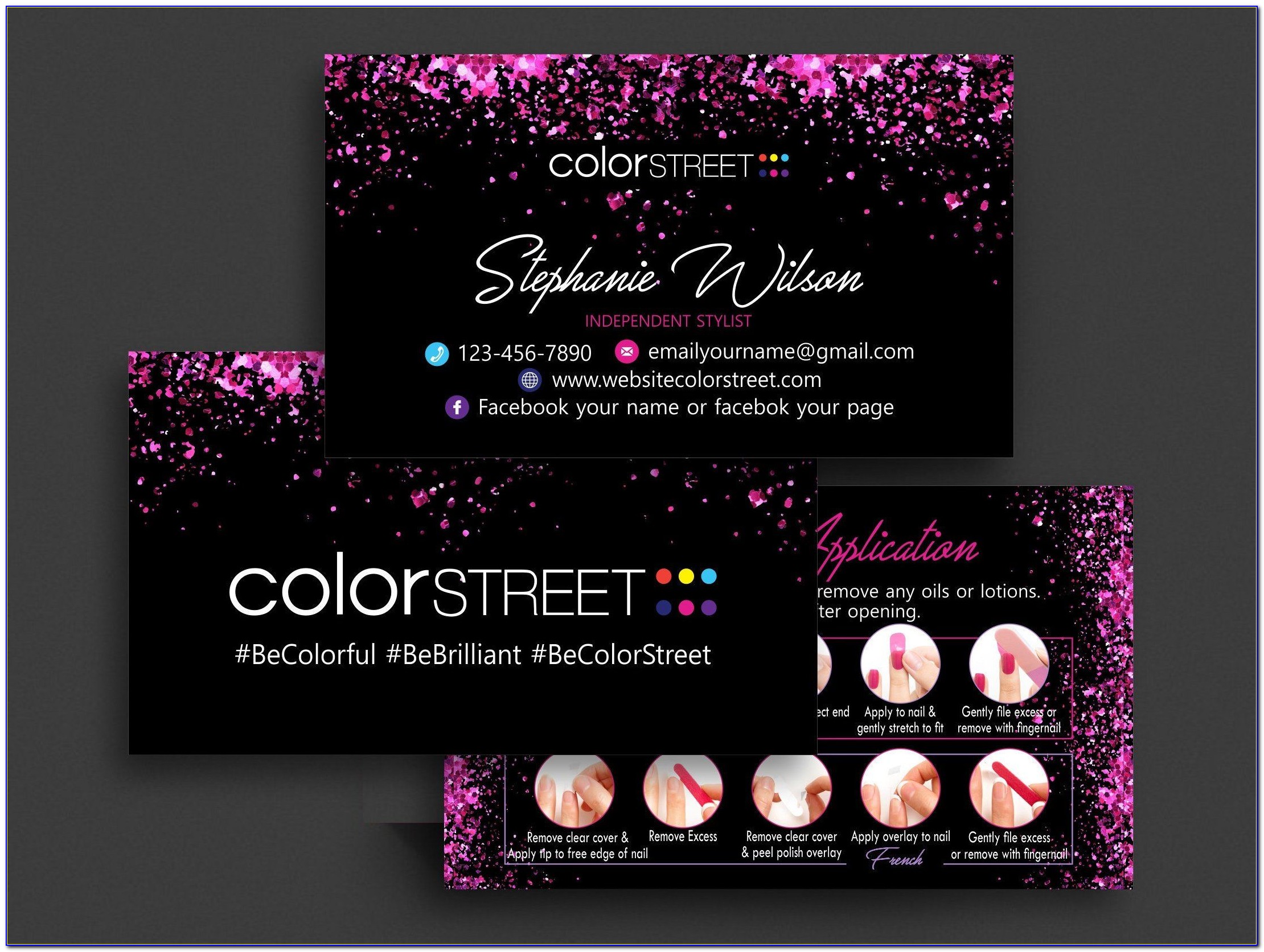 Color Street Business Card Ideas