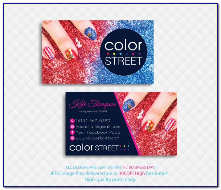 Color Street Nails Business Cards