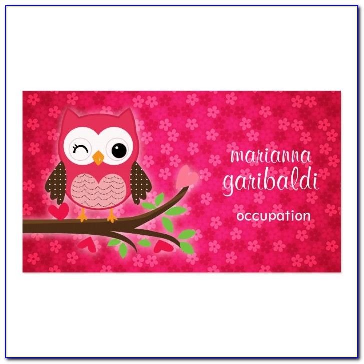 Cute Girly Business Cards