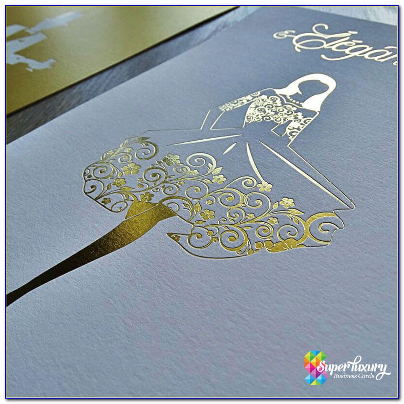 Embossed Foil Business Cards