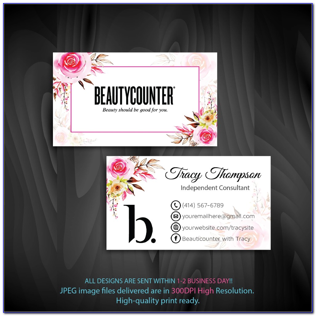 Etsy Beautycounter Business Cards
