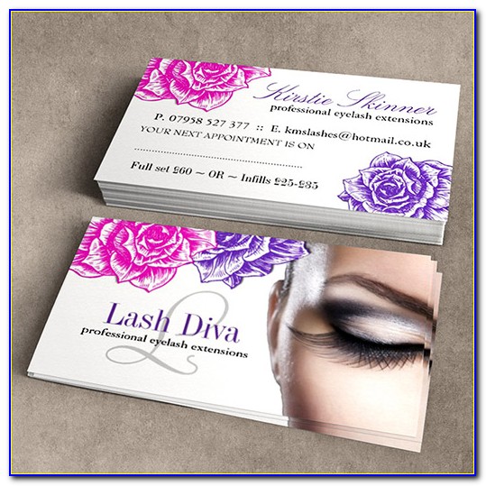 Eyelash Extension Business Card Design