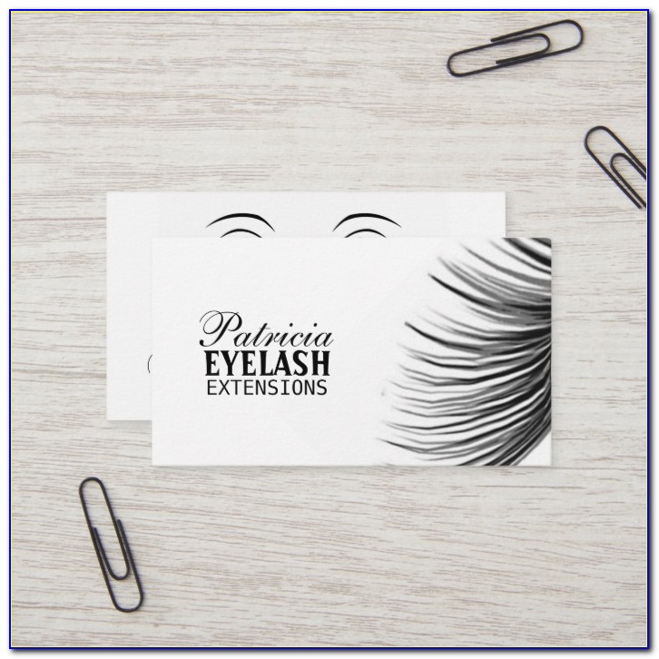 Eyelash Extension Business Card Ideas