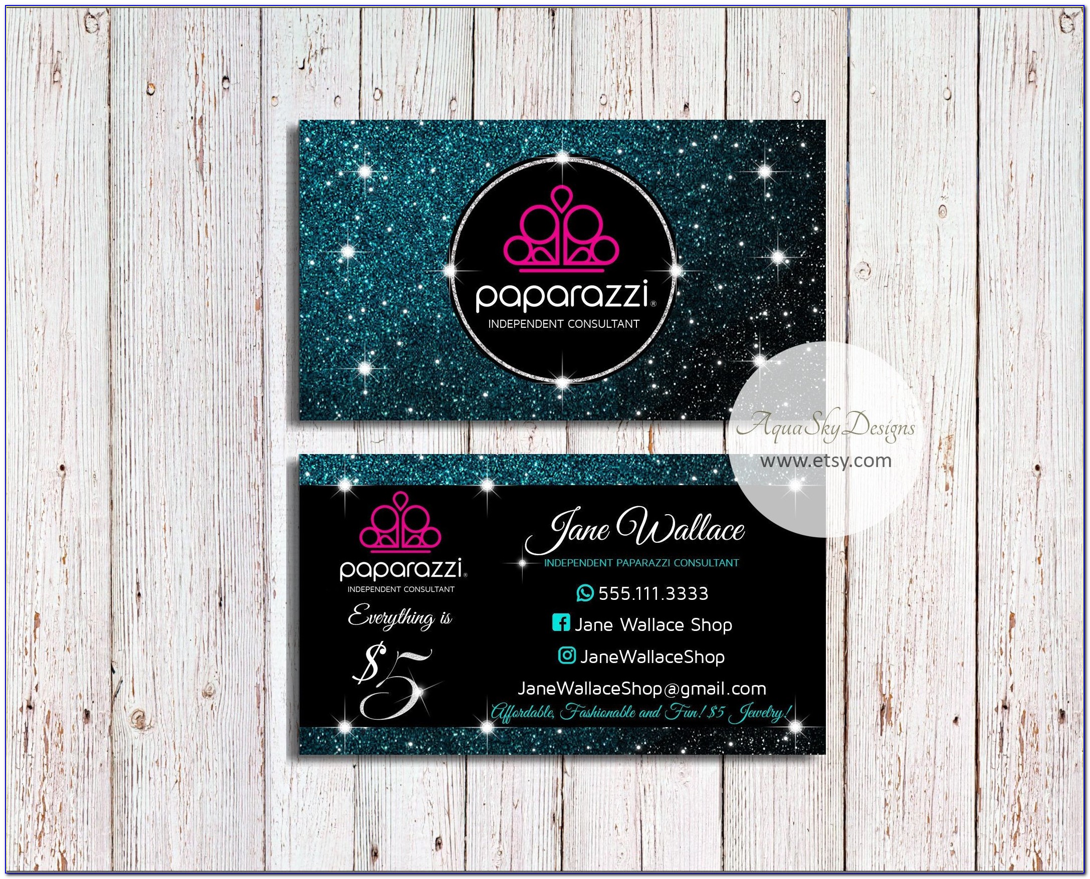 Face Painting Business Cards Design