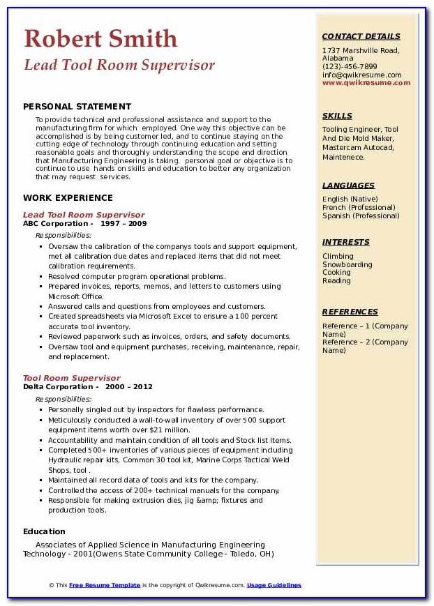 Free Download Of Resume Templates For Microsoft Word