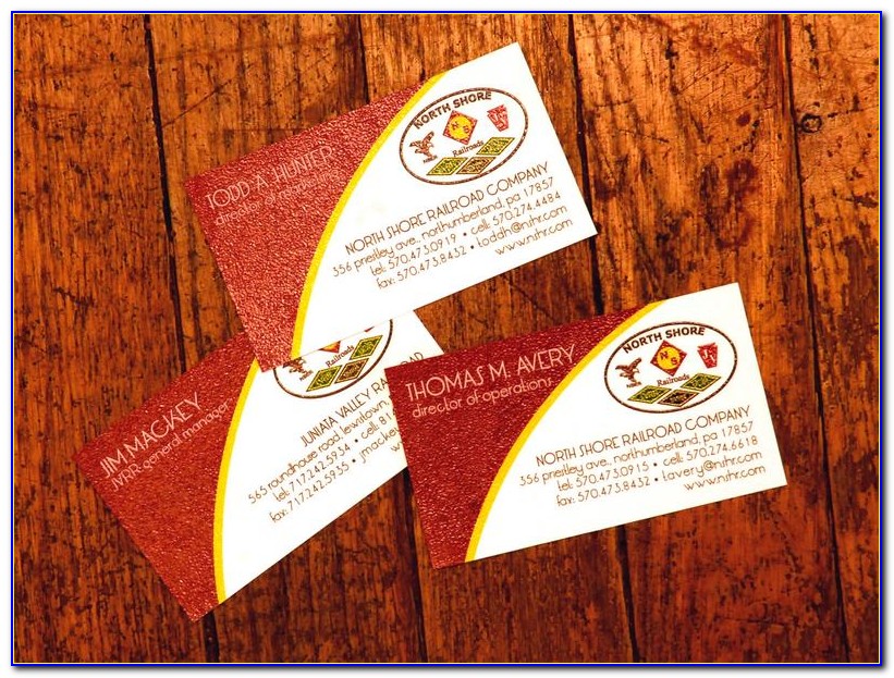 Full Color Thermography Business Cards