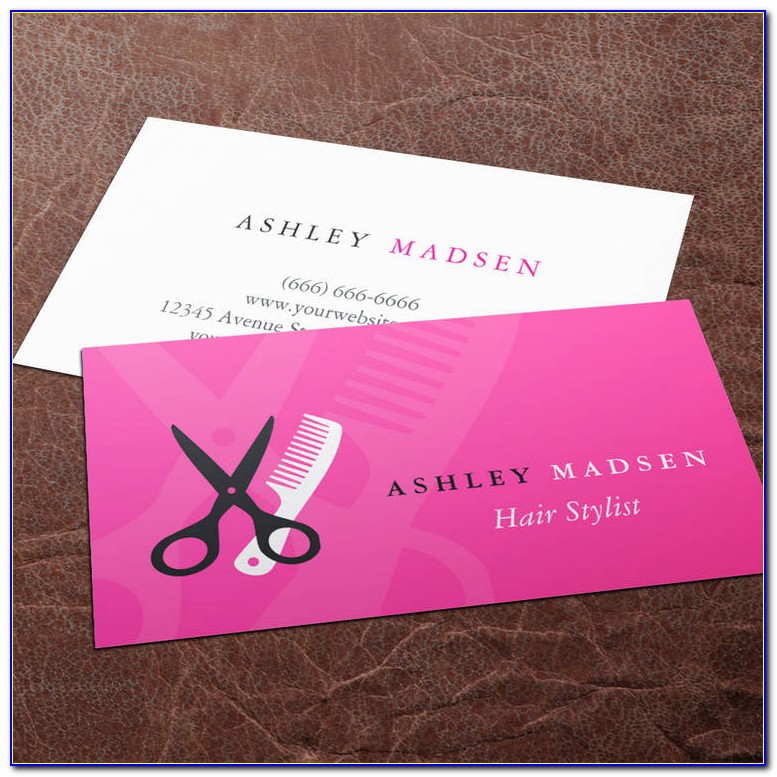 Girly Salon Business Cards