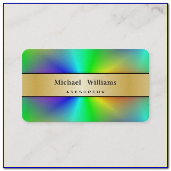 Holographic Business Cards Pvc