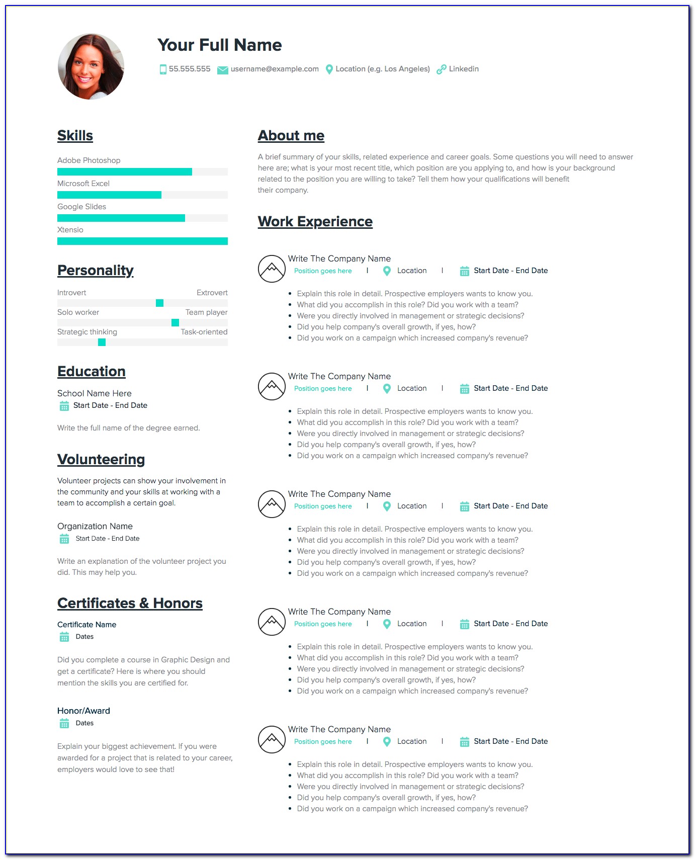 How To Build A Resume Examples