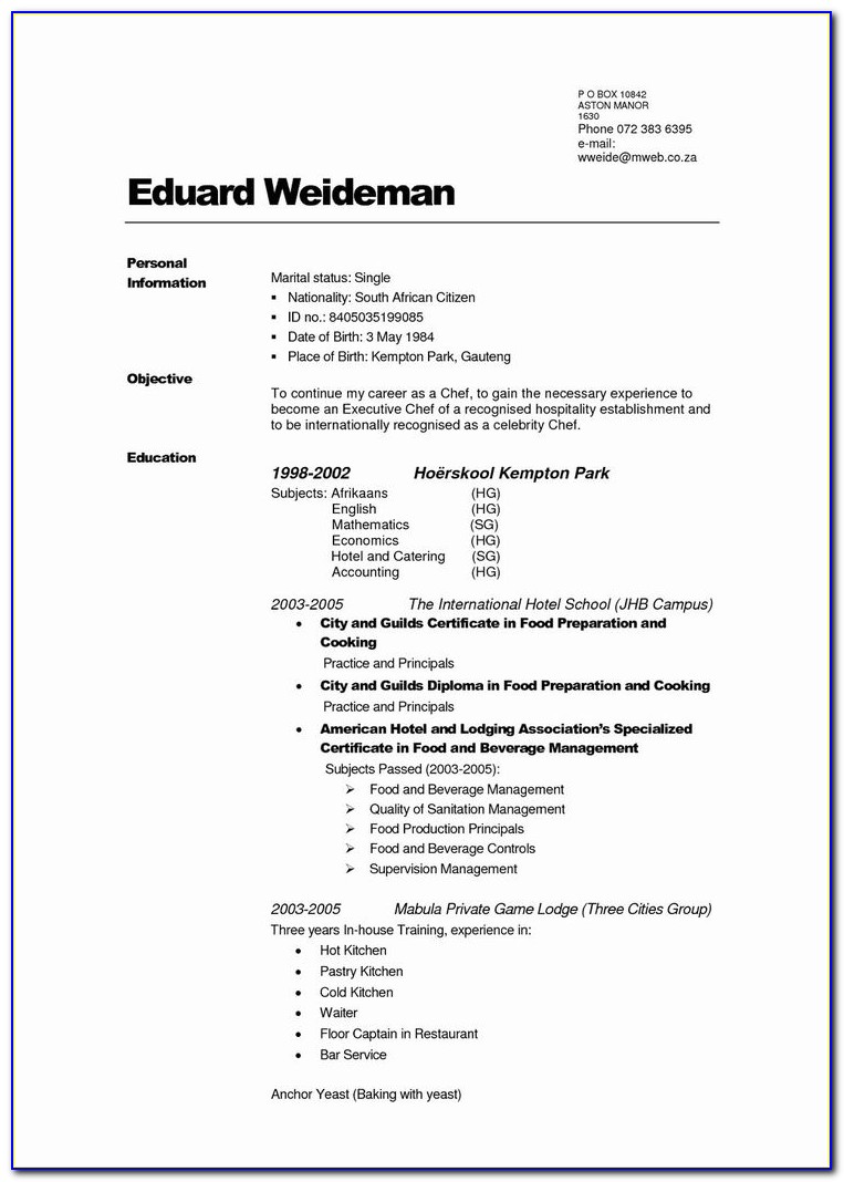 Iti Electrician Resume Sample In Word Format Download