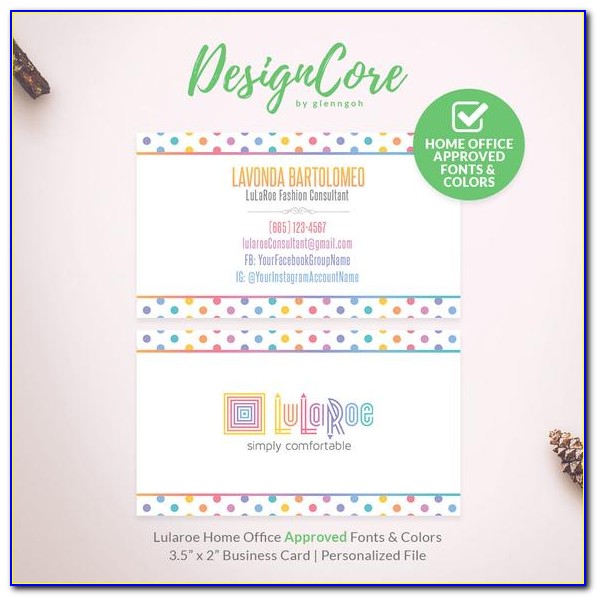 Lularoe Business Cards Home Office Approved