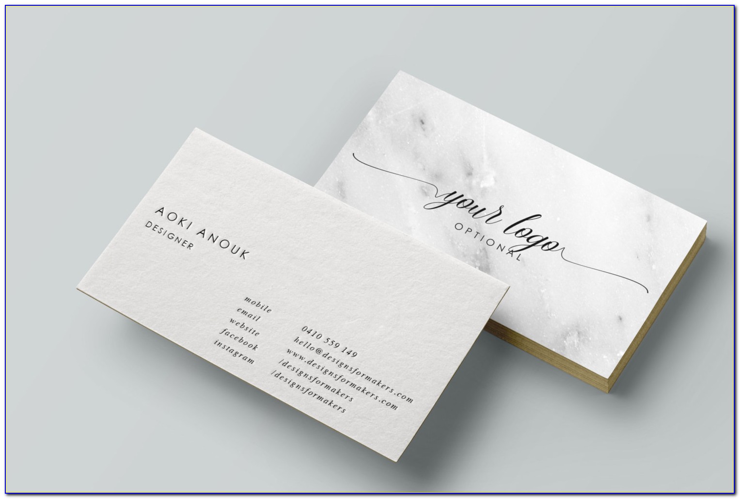 Marble Business Cards
