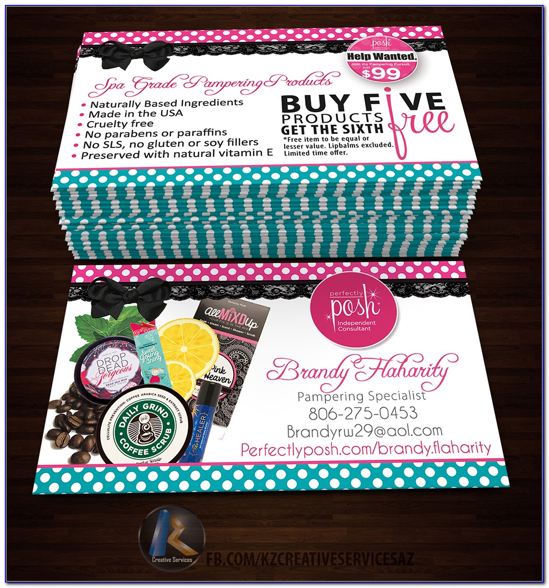 Perfectly Posh Business Cards Vistaprint