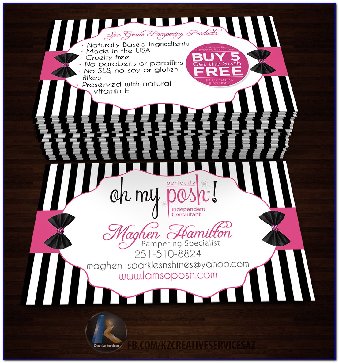 Perfectly Posh Business Cards