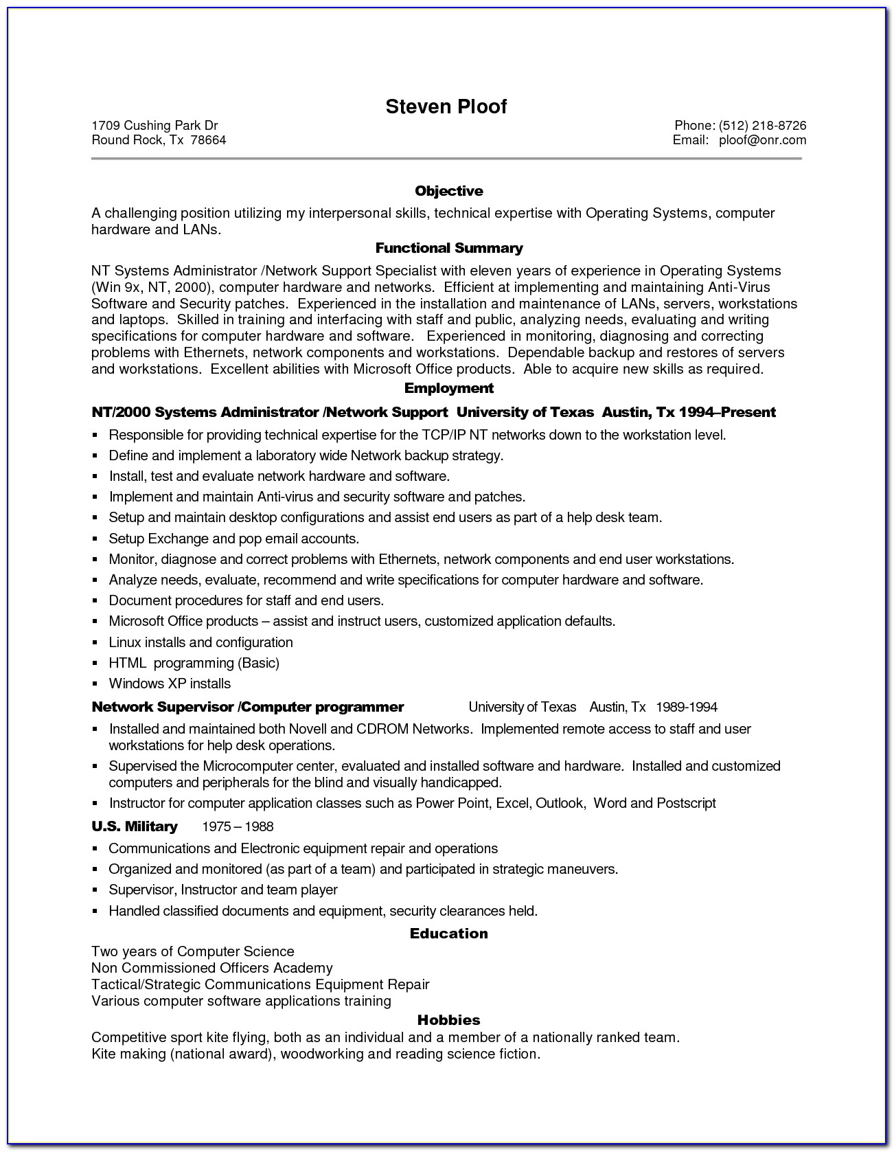 Professional Executive Resume Services