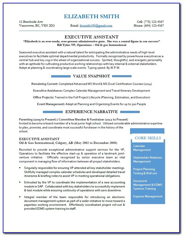 Professional Resume Writers Vancouver