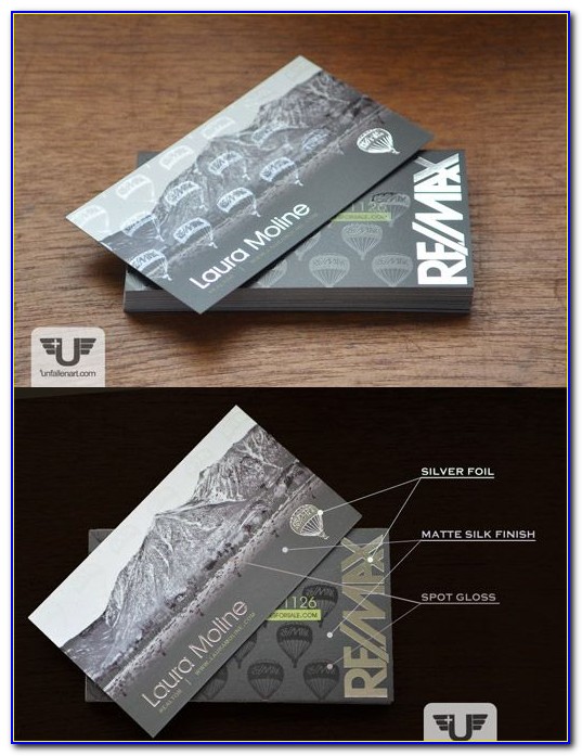 Remax Business Cards Black