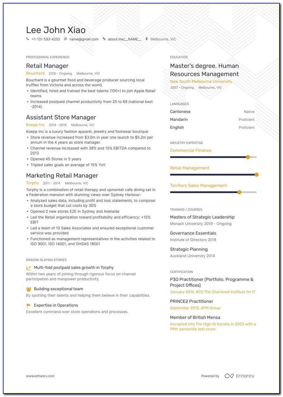 Resume Format For Assistant Manager Quality