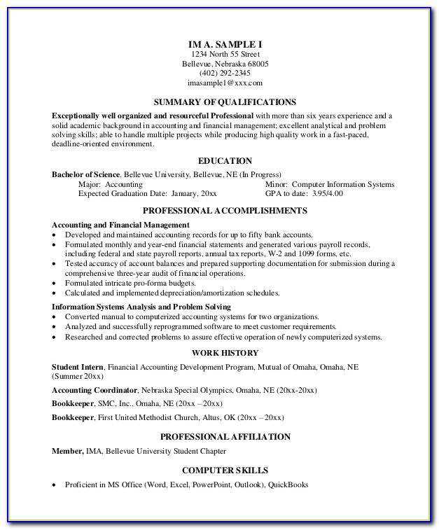 Resume Format For It Professional Experienced