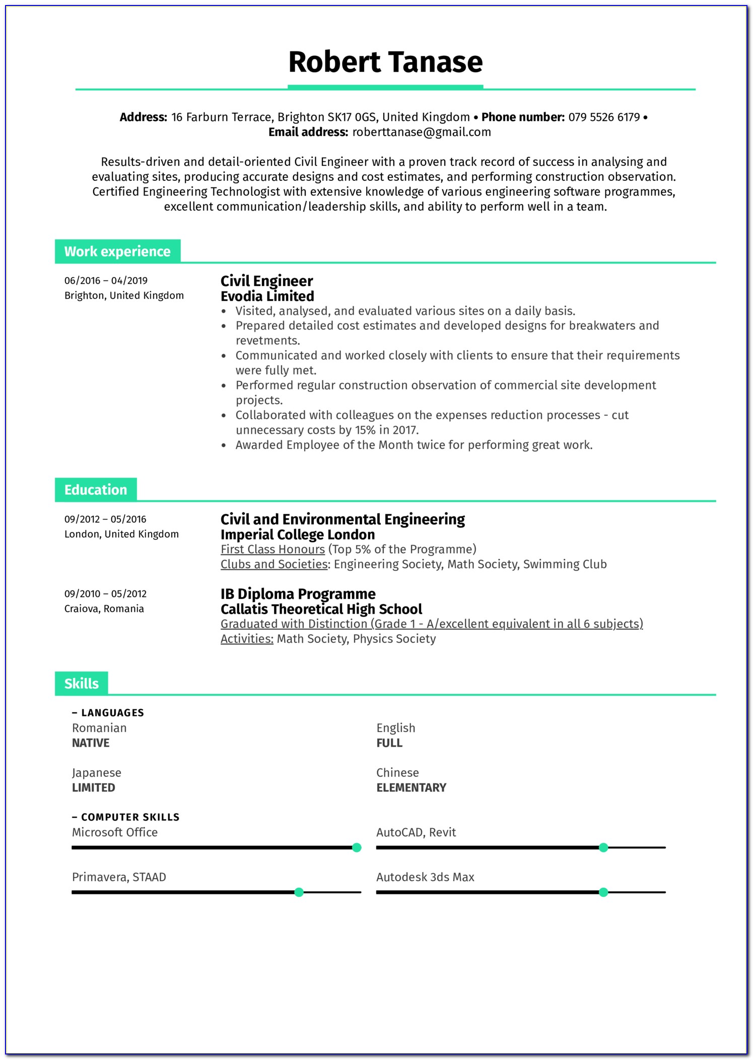 Resume Writing For Engineers