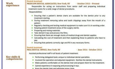 Resumes For Dental Assistants With No Experience