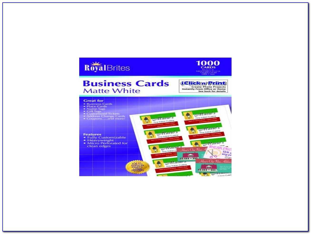 Royal Brites Business Cards 1000