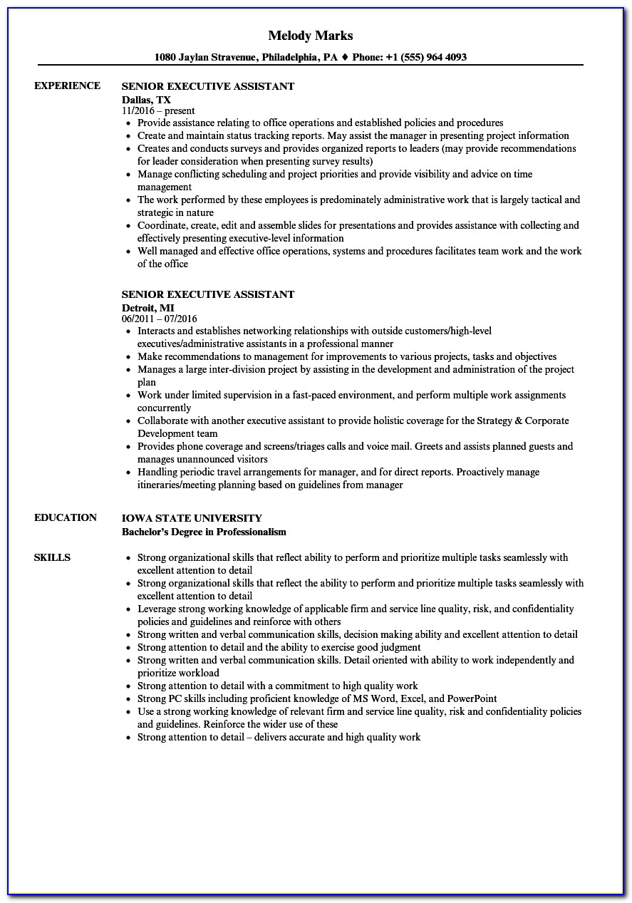 Sample Resume Format For Purchase Executive
