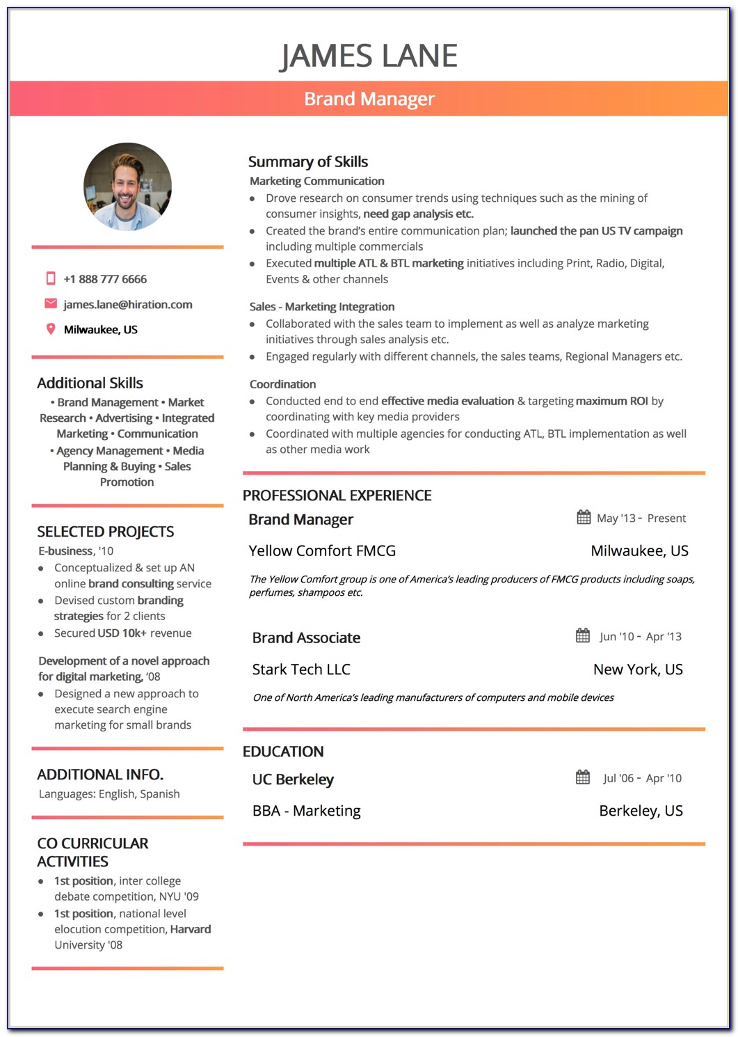 Some Resume Format