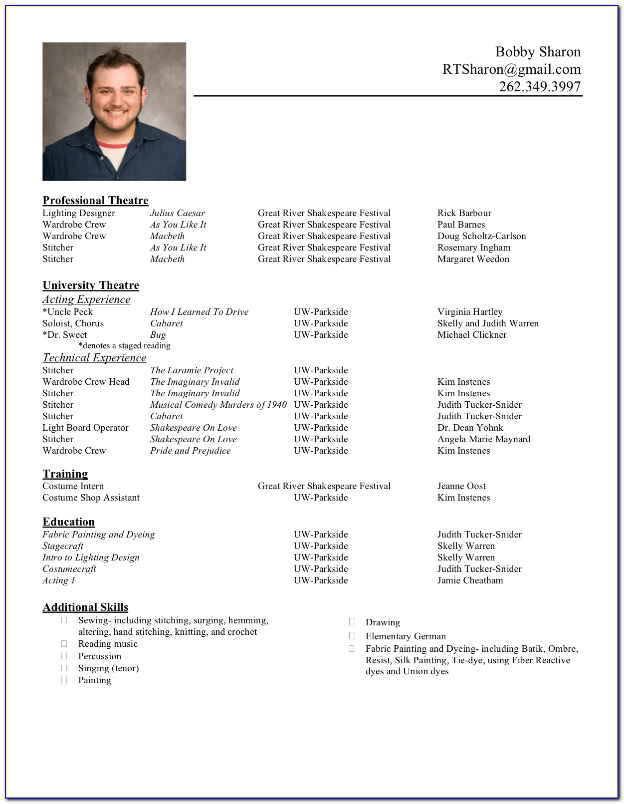 Some Resume Formats