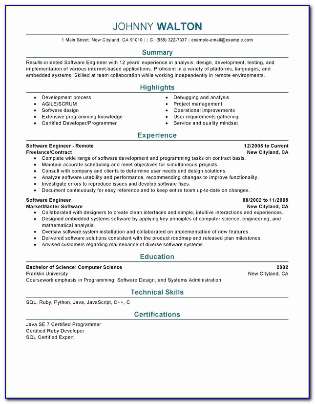 Tree Trimmer Resume Example