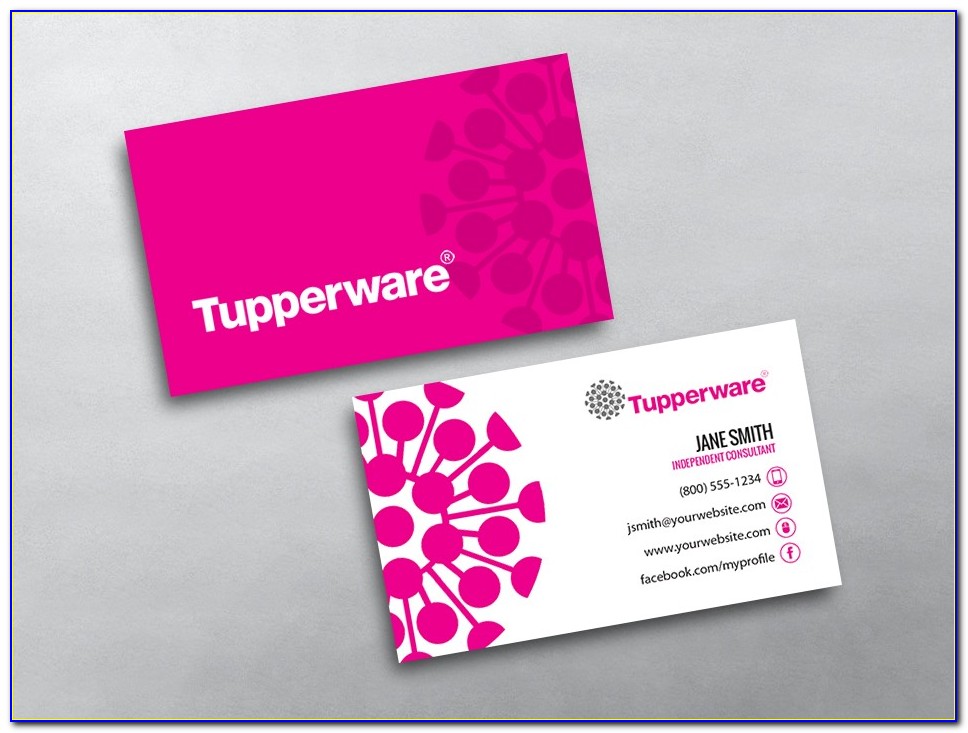 Tupperware Business Cards Vistaprint