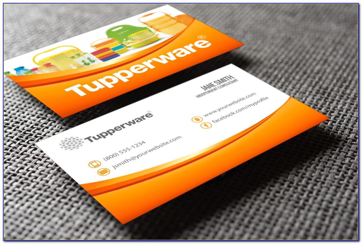 Tupperware Consultant Business Cards