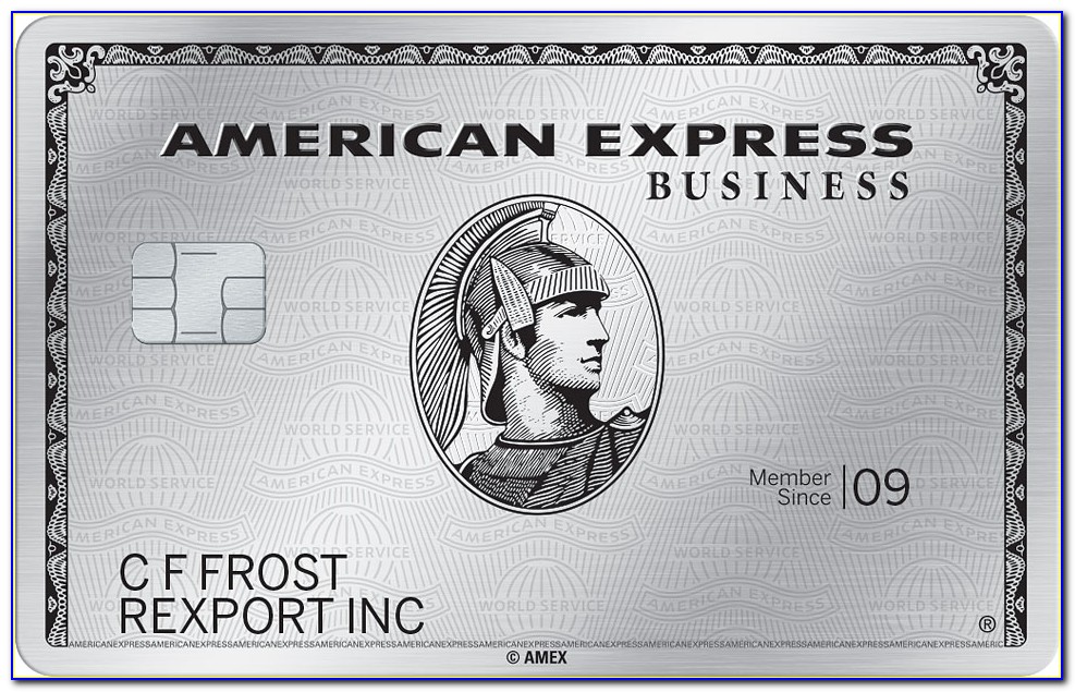 American Express Platinum Business Employee Card Application Form