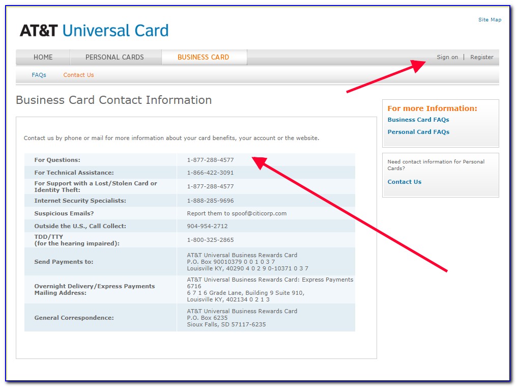 At&t Universal Business Rewards Card Login
