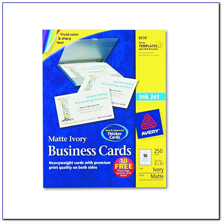 Avery Glossy Business Cards 8879