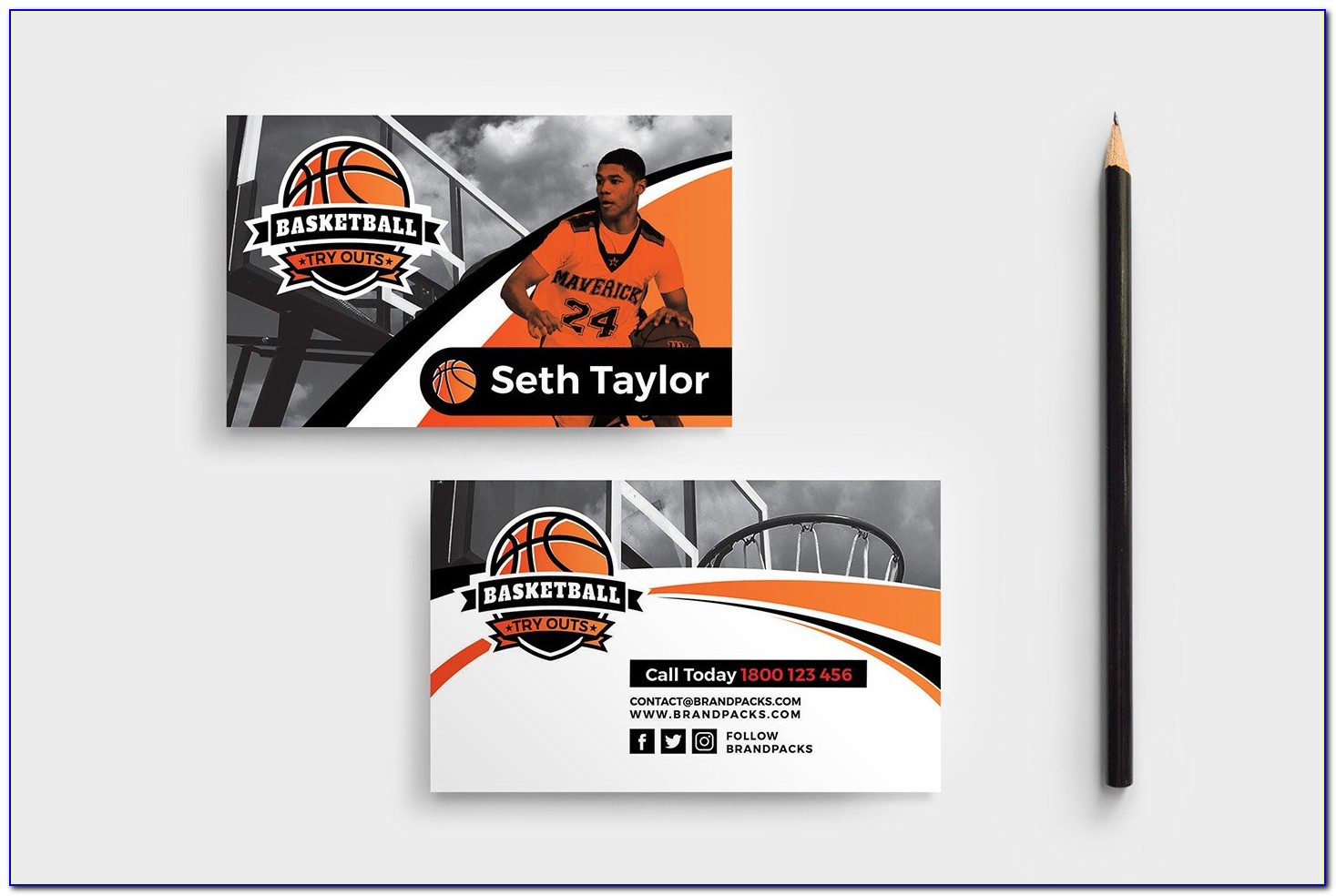 Basketball Trainer Business Cards Templates