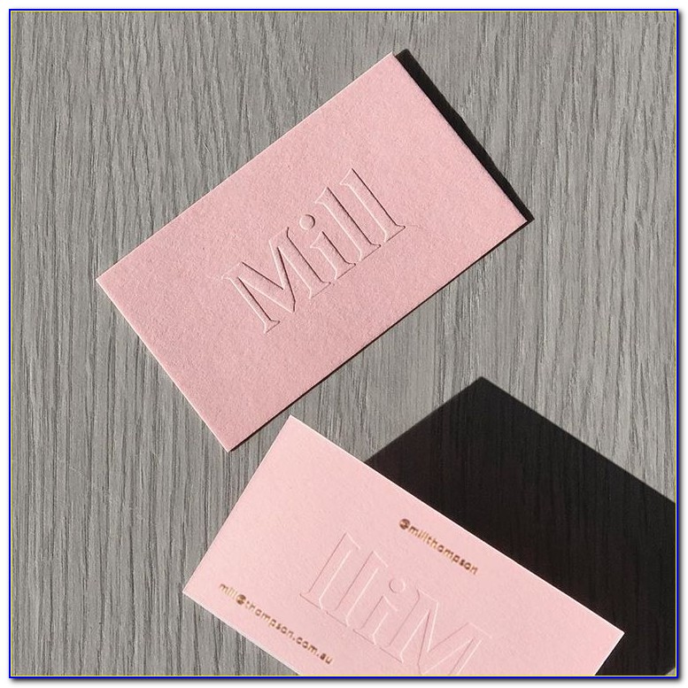 Blind Embossed Business Cards