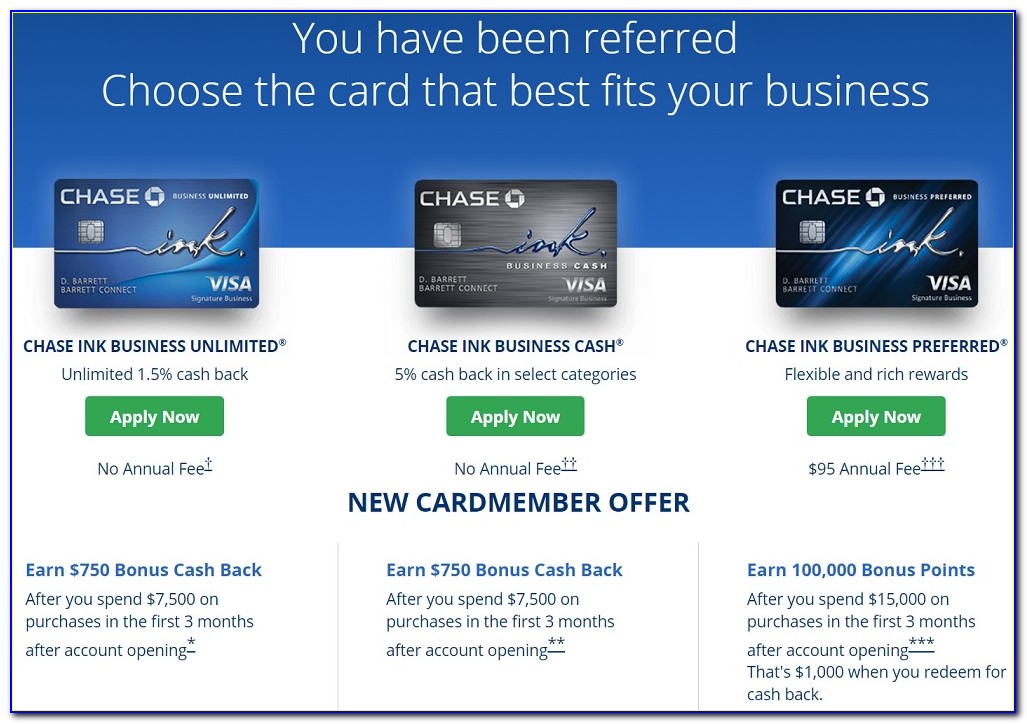 Chase Business Credit Card Referral